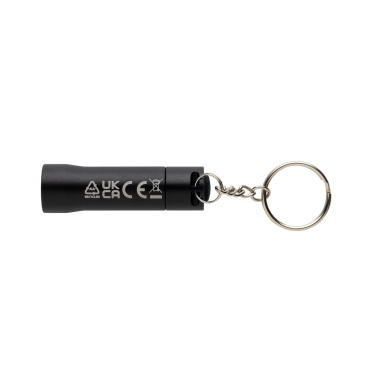 Logotrade promotional gift picture of: Flash RCS recycled aluminium keychain torch