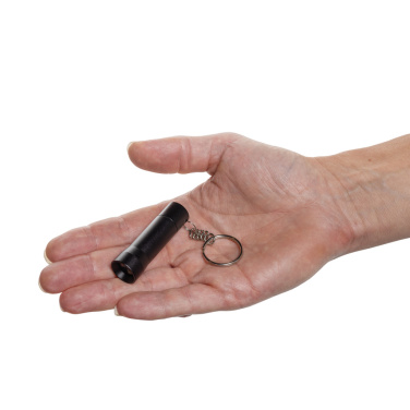 Logotrade promotional item image of: Flash RCS recycled aluminium keychain torch