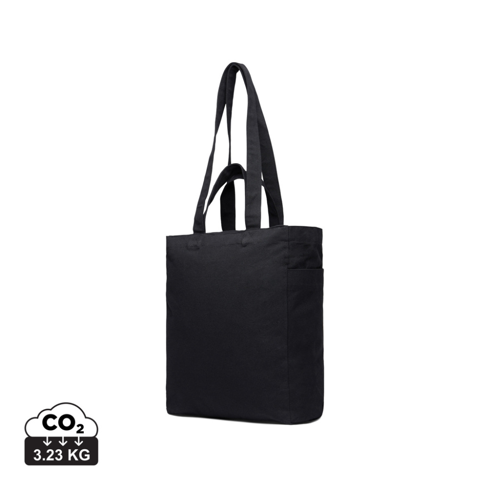 Logo trade promotional merchandise photo of: VINGA Hilo AWARE™ recycled canvas zip tote