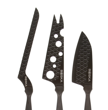 Logotrade advertising product image of: BOSKA Cheese Knife Set Monaco+ Black