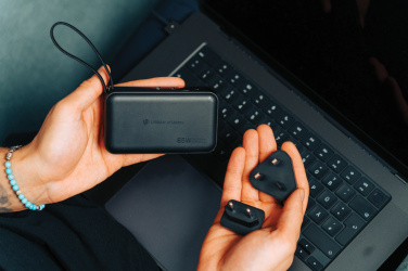 Logotrade promotional items photo of: Urban Vitamin Eureka hybrid GANcharger 10000mah powerbank65W