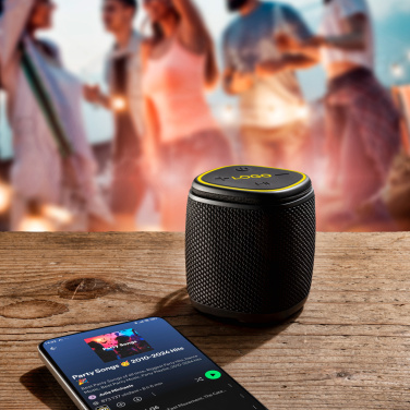 Logotrade business gift image of: Bluetooth speaker HERMON Schwarzwolf