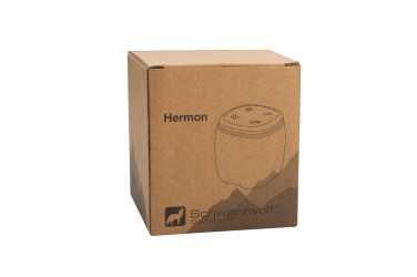 Logo trade advertising product photo of: Bluetooth speaker HERMON Schwarzwolf
