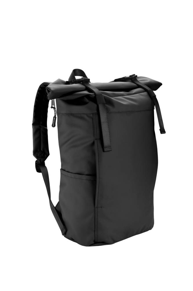 Logotrade promotional gift picture of: Rolltop backpack PEKTUSAN Schwarzwolf