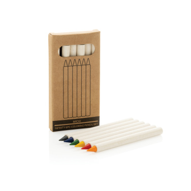 Logotrade promotional merchandise picture of: Micki GRS infinity 6pc colouring pencil set