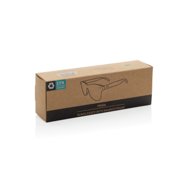 Logotrade promotional gifts photo of: Prism RCS recycled plastic sunglasses with bamboo frame