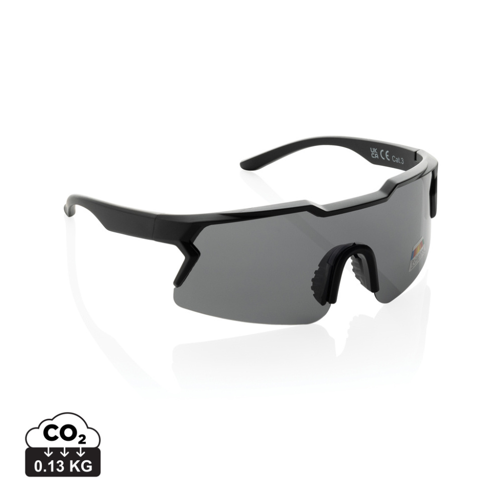 Logotrade promotional gift image of: SproShield RCS plastic activity glasses with polarized lens