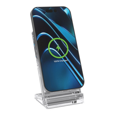 Logo trade promotional giveaways image of: Magcharge 15W magnetic wireless charging stand
