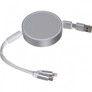 Logo trade corporate gifts picture of: Charging cable made from recycled aluminum Ostend