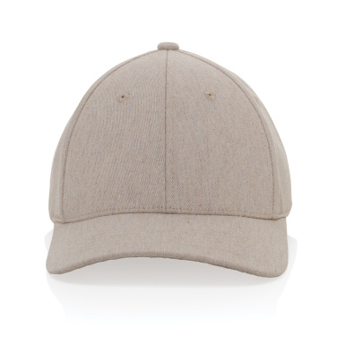 Logo trade promotional product photo of: Milo AWARE™ recycled heather 6 panel cap 200gr