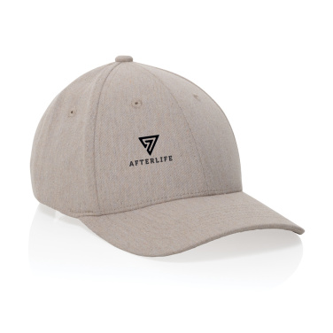 Logotrade promotional merchandise photo of: Milo AWARE™ recycled heather 6 panel cap 200gr