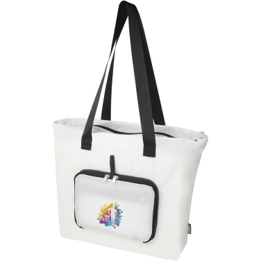 Logo trade promotional giveaways picture of: EcoFold RPET foldable tote bag 16L