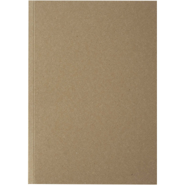 Logo trade business gift photo of: Novella Austen A5 recycled soft cover kraft notebook - 100 sheets