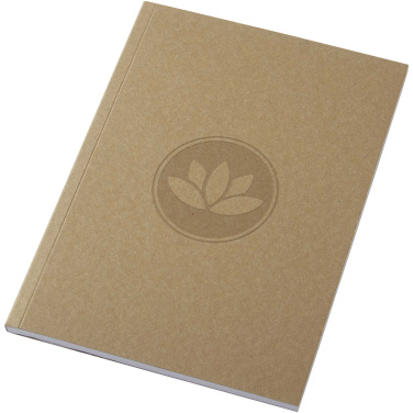 Logotrade promotional products photo of: Novella Austen A5 recycled soft cover kraft notebook - 50 sheets