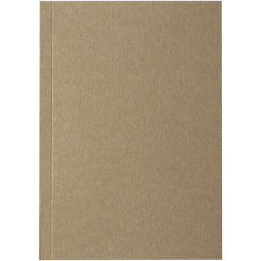 Logo trade corporate gifts image of: Novella Austen A6 recycled soft cover kraft notebook - 100 sheets