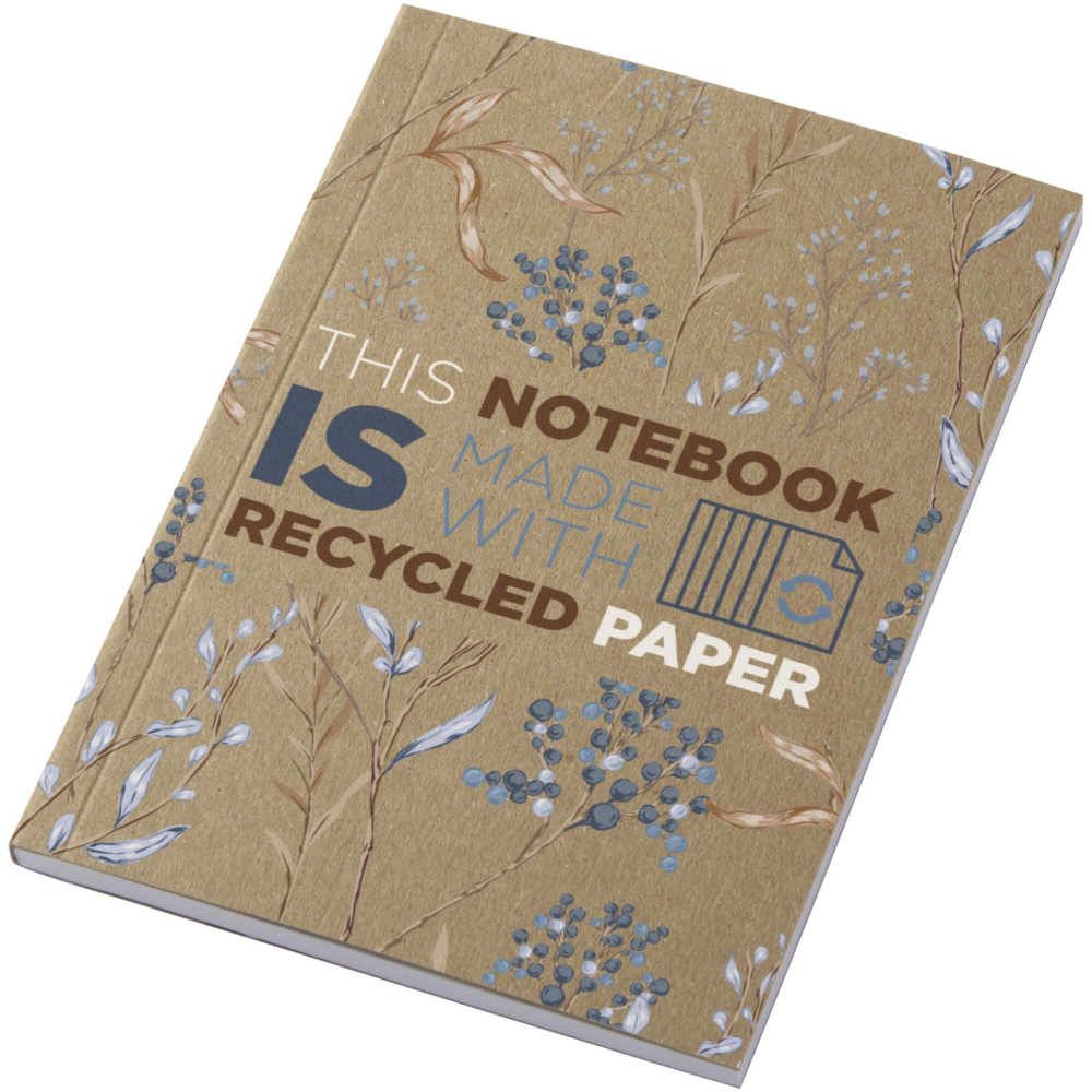 Logotrade promotional giveaways photo of: Novella Austen A6 recycled soft cover kraft notebook - 50 sheets
