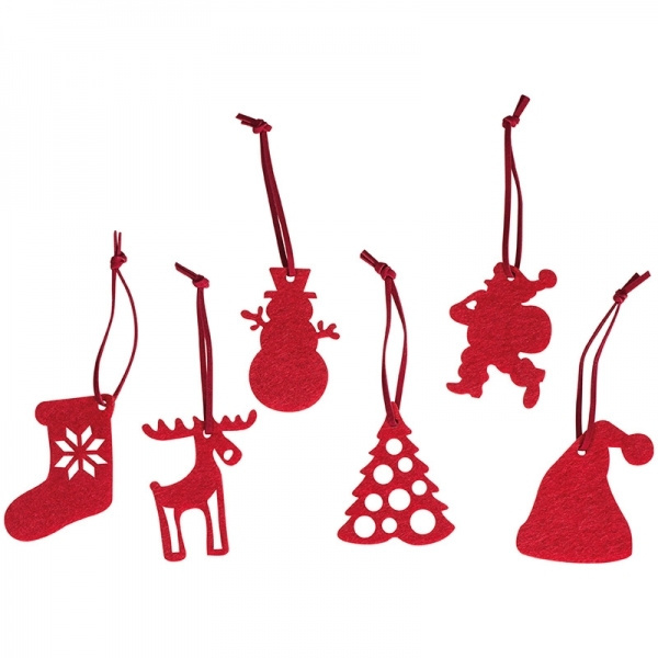 Logo trade promotional products picture of: 6-piece Christmas tree decorations FERGUS