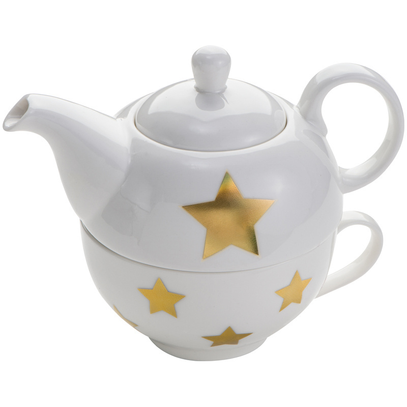 Logo trade advertising products image of: Porcelain tea set