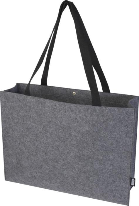 Logo trade promotional merchandise image of: Felta GRS recycled felt gusset tote bag 20L