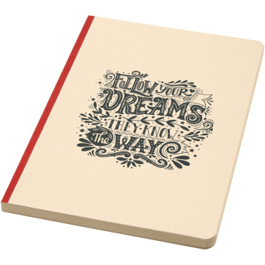 Logo trade promotional product photo of: Liliana A5 sugarcane and RPET soft cover notebook