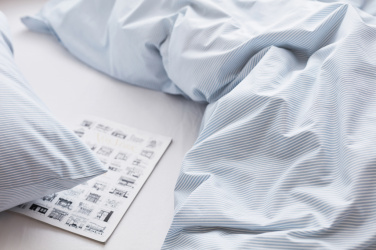 Logo trade corporate gifts picture of: VINGA Montgomery premium cotton bed linen, 4 pcs set