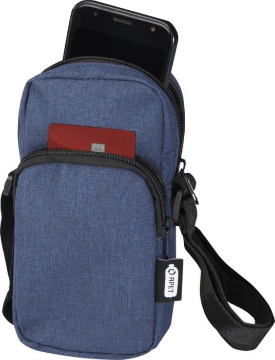 Logotrade promotional product image of: Ross GRS recycled phone pouch