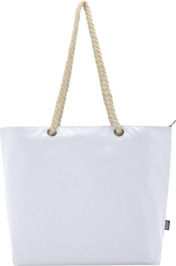 Logo trade promotional giveaways picture of: Panama GRS recycled beach cooler tote bag with cord handles