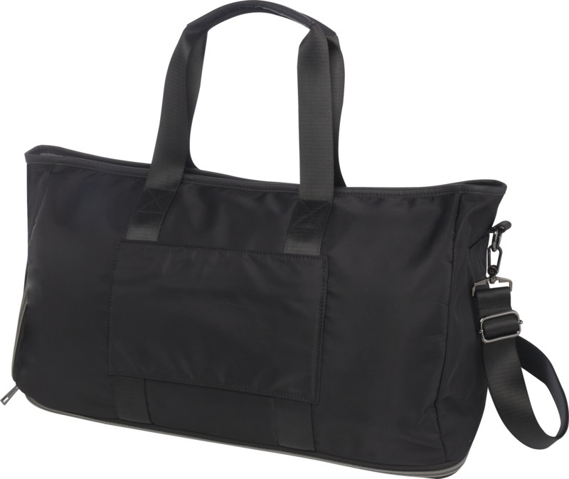 Logotrade promotional giveaway picture of: Rhine GRS recycled expandable duffel bag 35L