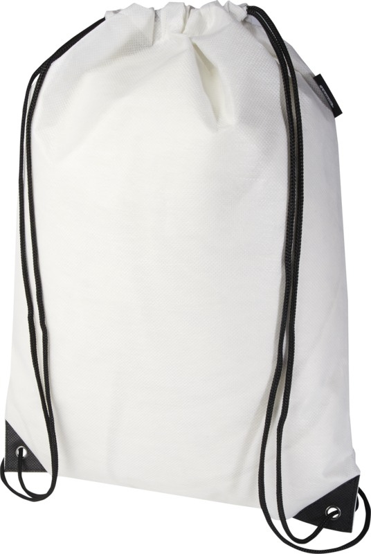 Logo trade advertising product photo of: Evergreen GRS recycled non-woven drawstring bag 5L