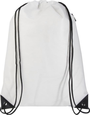 Logotrade promotional product picture of: Evergreen GRS recycled non-woven drawstring bag 5L