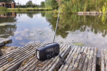 Logo trade promotional products picture of: RescueWave RCS recycled plastic emergency radio