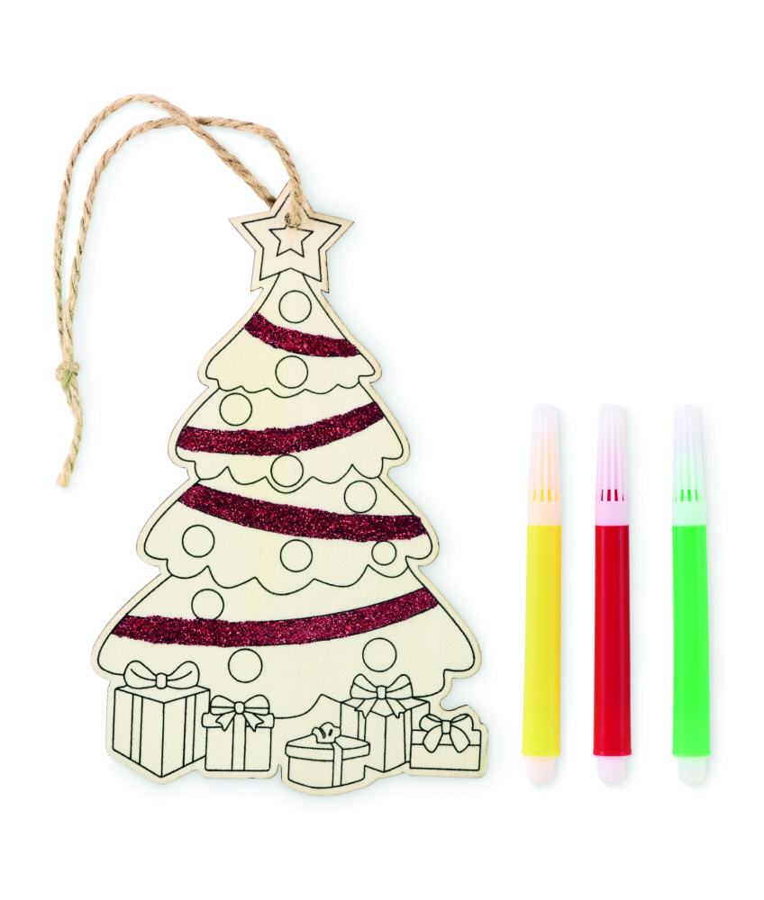 Logo trade promotional giveaways image of: Christmas tree ornament