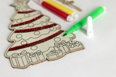 Logo trade promotional giveaway photo of: Christmas tree ornament