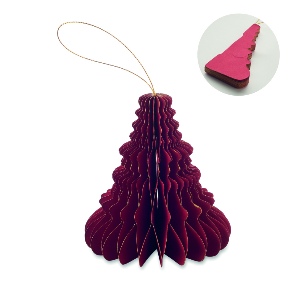 Logotrade corporate gift picture of: Christmas paper tree hanger