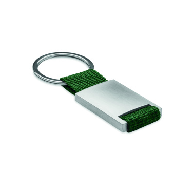 Logo trade advertising products picture of: Metal rectangular key ring Espoo