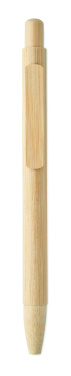 Logo trade promotional items picture of: Bamboo automatic ball pen