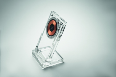 Logo trade advertising products picture of: Acrylic wireless charger 15W