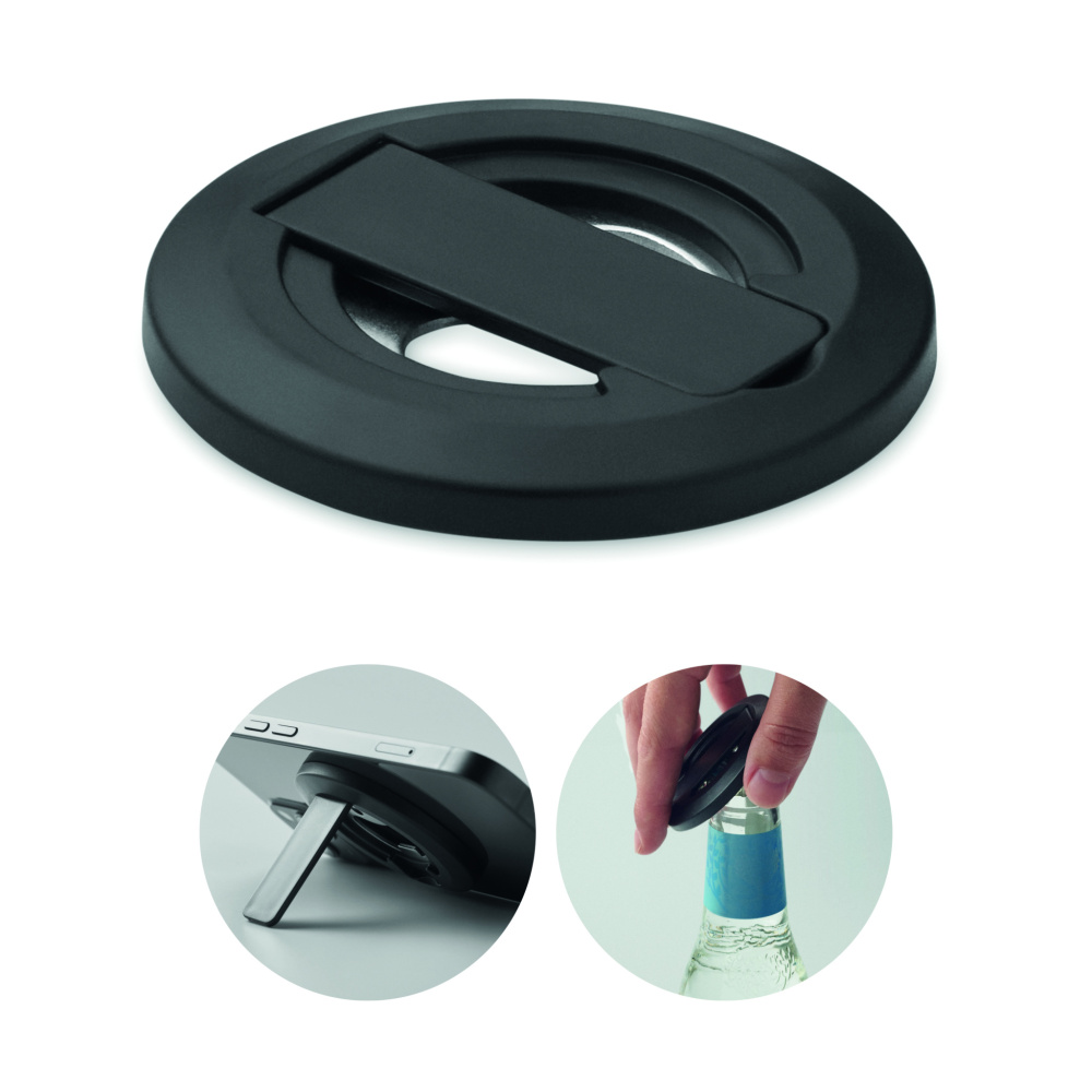 Logo trade advertising products picture of: Phone holder and bottle opener
