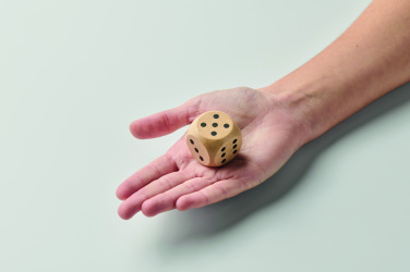 Logo trade corporate gift photo of: Schima wooden dice 3cm dia
