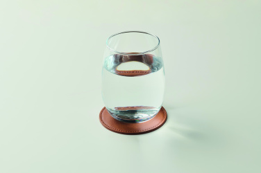 Logotrade promotional products photo of: Round coaster in PU