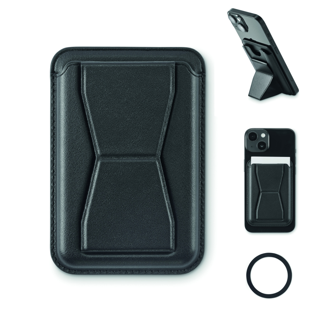 Logo trade promotional merchandise picture of: Magnetic PU cardholder