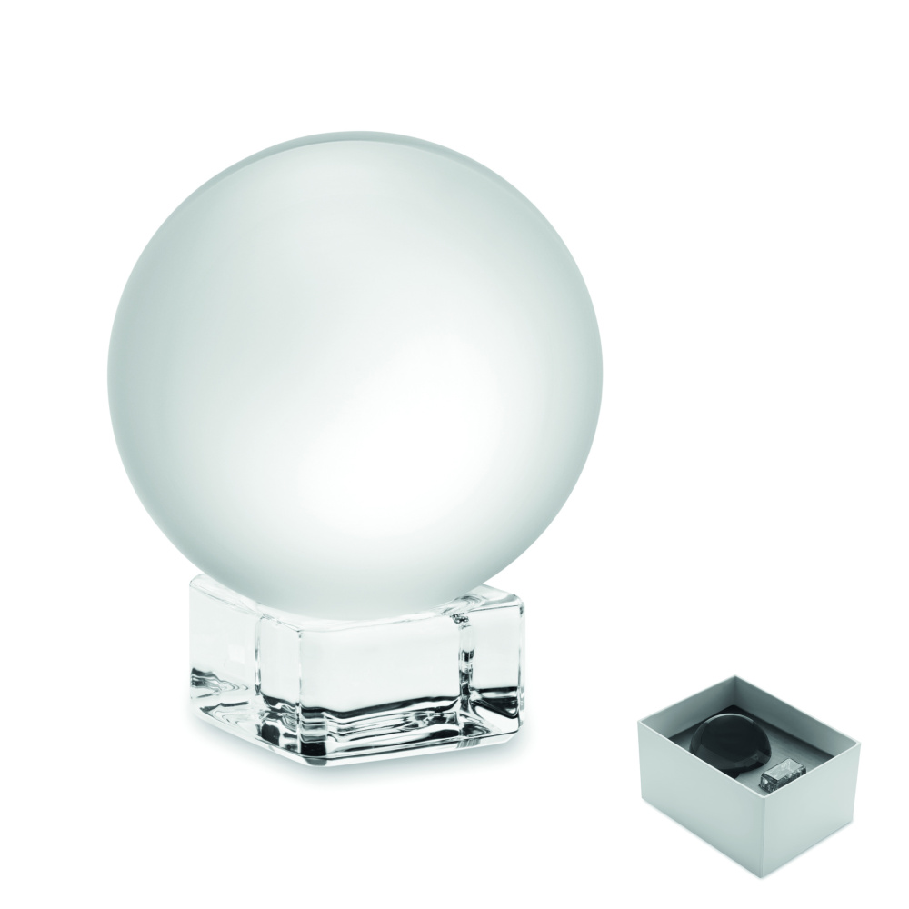 Logotrade promotional giveaway image of: Glass round award