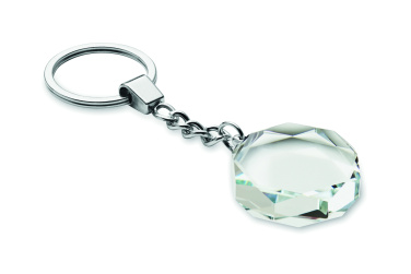 Logotrade advertising product image of: Glass round award key ring