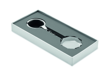 Logotrade business gift image of: Glass round award key ring
