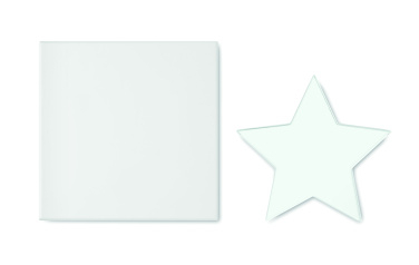 Logo trade promotional giveaways image of: Glass star award