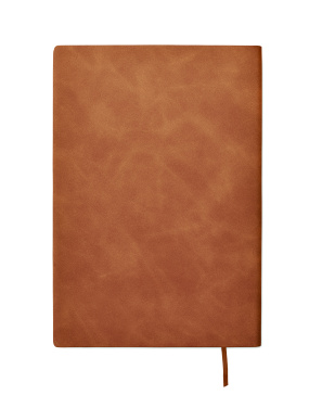 Logo trade business gifts image of: A5 notebook in smokey PU