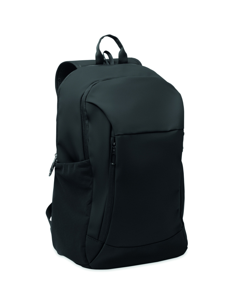 Logo trade promotional merchandise image of: 15" soft PU laptop backpack