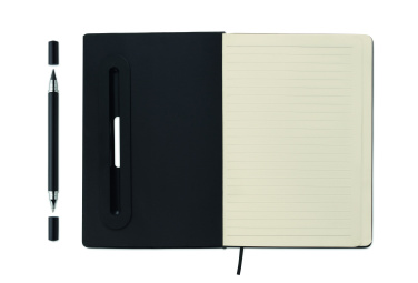 Logo trade promotional product photo of: A5 notebook with phone holder