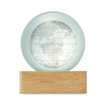 Logo trade corporate gift photo of: LED globe glass ball