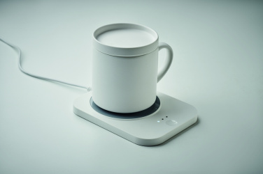Logo trade promotional giveaways picture of: Wireless charger mug warmer set